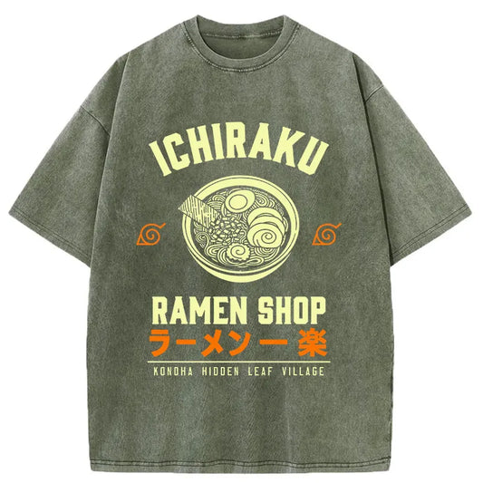 Tokyo-Tiger Ichiraku Ramen Washed T-Shirt