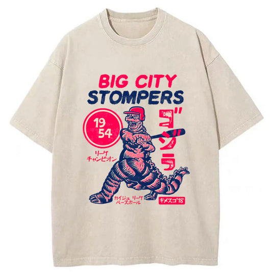 Tokyo-Tiger Big City Stompers Washed T-Shirt